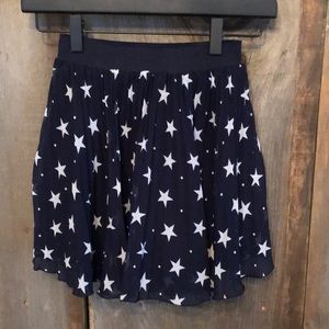 Ruum Star Print Skirt in Blue Size 7 Girls